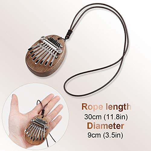 8 Key Mini Kalimba African Finger Thumb Piano Pendant Marimba