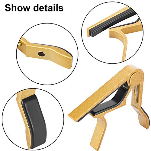 4 Pieces Guitar Capo Aluminum Metal Universal, Acoustic and Classical Electric Guitars
