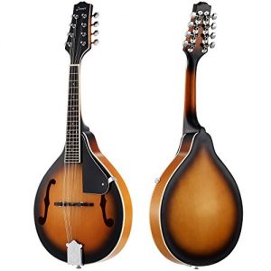 Donner A Style Mandolin Instrument Sunburst Mahogany - Image 2