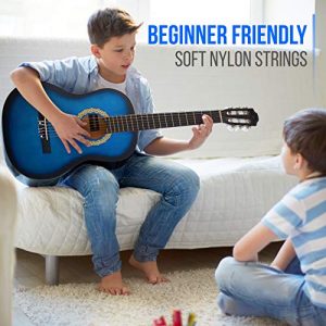Classical Acoustic Guitar - 3/4 Junior Size 6 String Linden Wood Guitar - Image 5