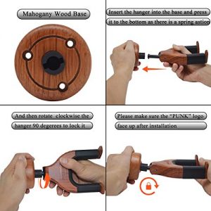 Guitar Hanger Wall Mount Hook with Auto Lock Safe - Image 6