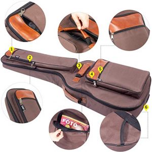 CAHAYA Guitar Bag 40 41 42 Inches 6 Pockets Guitar Case - Image 3