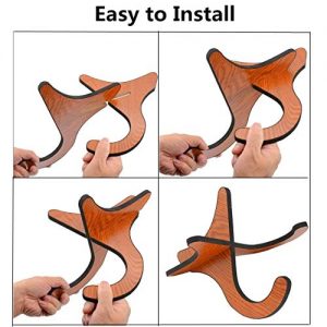 Wooden Ukelele Stand Holder with Ukulele strap - Image 6