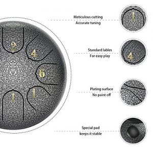 8 tones ZHRUNS Steel Tongue Drum - Image 7
