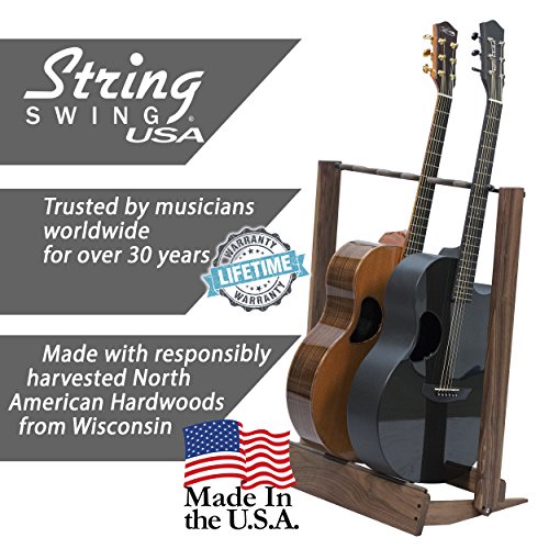 Walnut Guitar Rack String Swing CC34 Holder for Electric Acoustic