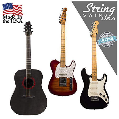 String Swing 3 pack Hardwood Home and Studio Guitar Keeper