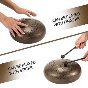 8 Notes Steel Tongue Drum, Steel Handpan Drum - Image 3