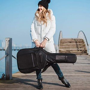 Acoustic Guitar Gig Bag 0.5in Extra Thick Sponge Overly Padded Waterproof Guitar Case - Image 7