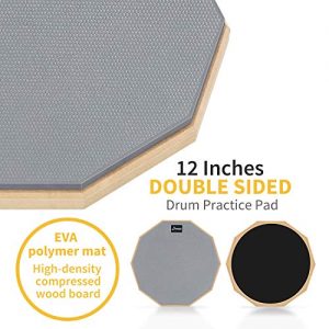 Donner Drum Practice Pad With Snare Drum Stand Adjustable Ki - Image 6