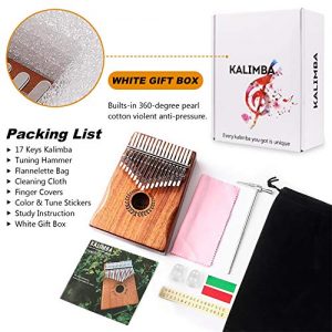 Kalimba 17 Keys Thumb Piano, Easy to Learn Portable Musical Instrument - Image 3