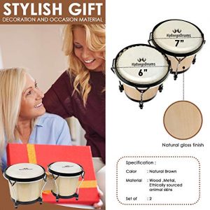 Bongo Drum Set for Adults Kids Beginners Professionals - Image 3