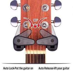SWIFF Guitar Hanger Auto Lock Guitar Wall Hanger - Image 4