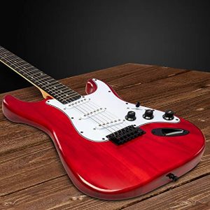 39-Inch Electric Guitar Kit Bundle with 20W Amplifier - Perfect Starter Package in Pink - Image 6