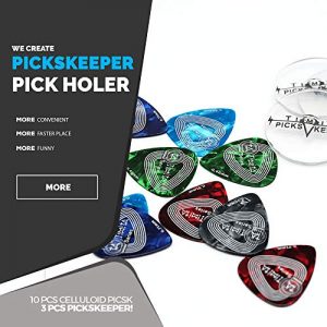 TiMitA Guitar Pick Holder, Fits Any Shape Guitar Picks - Image 2