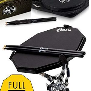 Responsive Drum Practice Pad Comes with Premium Drum Sticks