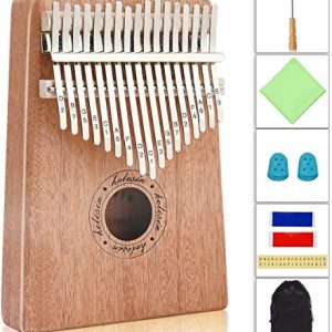 Helesin 17 key Thumb Piano Solid Finger Piano with Locking system
