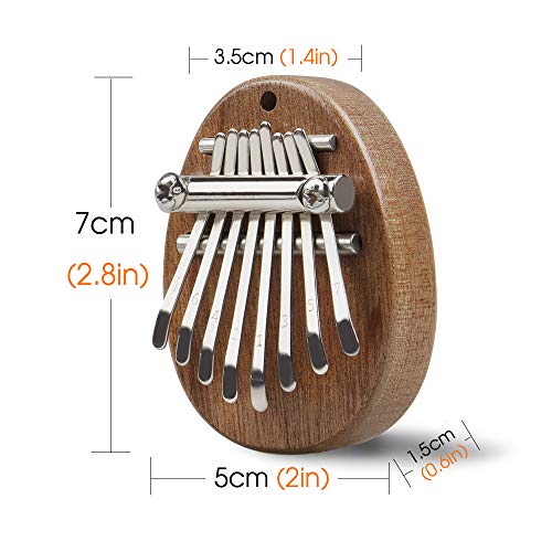 8 Key Mini Kalimba African Finger Thumb Piano Pendant Marimba