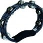 Plastic Handheld Tambourine with Double Row Steel Jingles