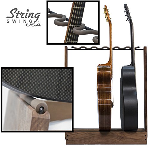 Walnut Guitar Rack String Swing CC34 Holder for Electric Acoustic