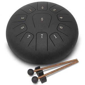 GUNAI Steel Tongue Drum 12 Inch 11-Tone C Key Pan Drum