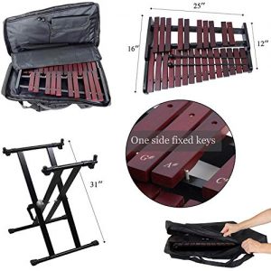 Wooden 25-note Xylophone with Metal Stand - Image 5