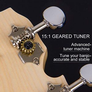 Banjo Ukulele Concert 23 inch Remo Drumhead Open Back Maple - Image 5