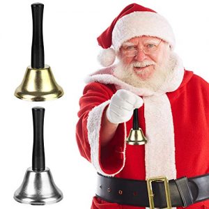 DomeStar Hand Bells, 2PCS Call Bell Handheld Bell Service - Image 7