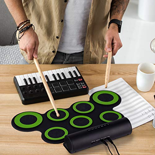 Adult Beginner Pro MIDI Musical Instrument Drum Practice Pad Kit