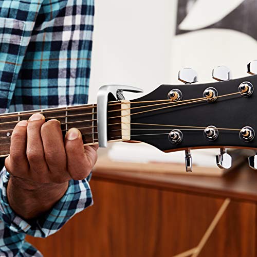 AmazonBasics Zinc Alloy Guitar Capo for Acoustic and Electric Guitar