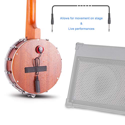 Vangoa Banjo Uke, 4 String Banjolele with Armrest