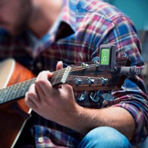 Capo,Guitar Capo Black with Guitar Tuner Clip-On Tuner - Image 7
