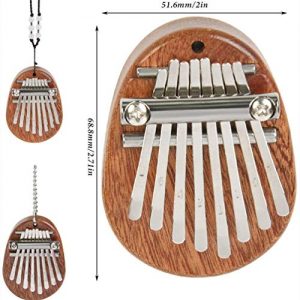 Kalimba Mini Thumb Piano Solid Wood Finger Marimba - Image 3