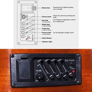 Acoustic Guitar for Beginners Students Kids Build-in Pickup Kit Set - Image 9