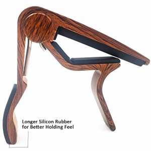 WINGO Classical Flat Guitar Capo for Nylon String Guitars-Rosewood Finish - Image 6