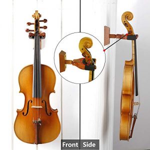 Auto Lock Ukulele Hanger, Hard Wood Base Ukulele Holder - Image 6