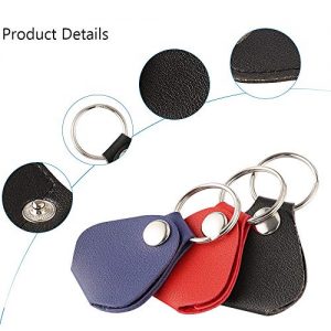 3 Pack Mini Guitar Picks Holder Case PU Leather Keychain - Image 3