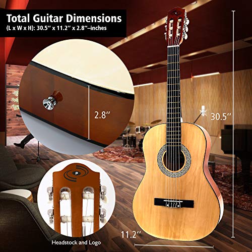 Classical Acoustic Guitar-3/4 Junior Size 6 String Linden Wood