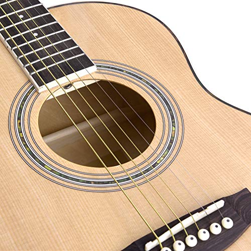 Spruce Acoustic Guitar for Travel Beginners