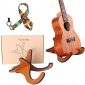 Wooden Ukelele Stand Holder with Ukulele strap