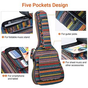 CAHAYA Bohemian Guitar Bag Vintage Guitar Case - Image 6