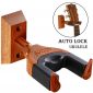 Auto Lock Ukulele Hanger, Hard Wood Base Ukulele Holder