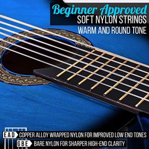 Classical Acoustic Guitar - 3/4 Junior Size 6 String Linden Wood Guitar - Image 6