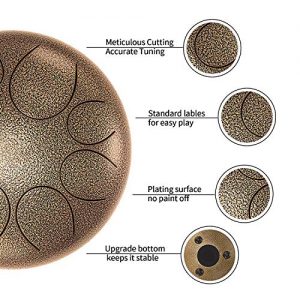 8 Notes Steel Tongue Drum, Steel Handpan Drum - Image 5