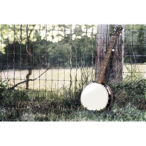 5-String Geared Tunable Banjo with White Jade Tune Pegs & Rosewood