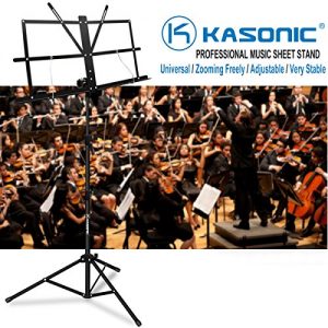 Kasonic Professional Collapsible Music Stand with LED Light – Portable, Adjustable, and Durable for Performances - Image 6