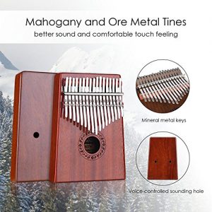 GECKO Kalimba 17 Keys Thumb Piano with Waterproof Protective Box - Image 5