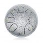 C Major Steel Tongue Drum Silver 8 Notes with Elegant Quality Drum Bag