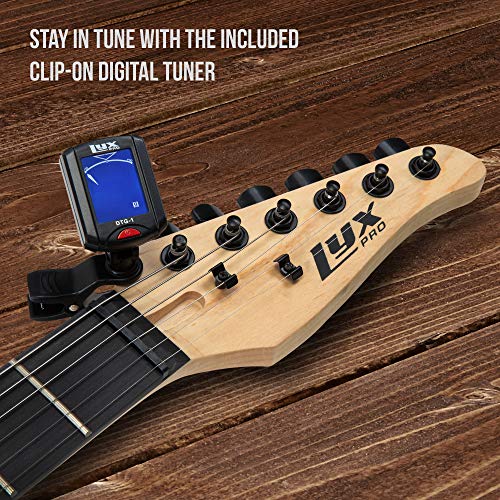 39-Inch Electric Guitar Kit Bundle with 20W Amplifier - Perfect Starter Package in Pink
