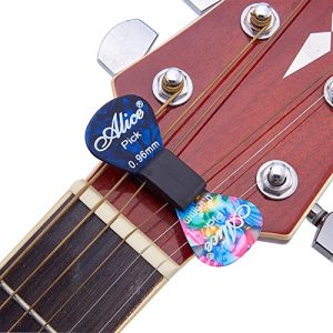 WANDIC Rubber Pick Holder, 10 Pcs Black Rubber Guitar Pick - Image 5
