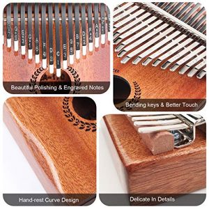 Kalimba 17 Keys Thumb Piano, Easy to Learn Portable Musical Instrument - Image 5
